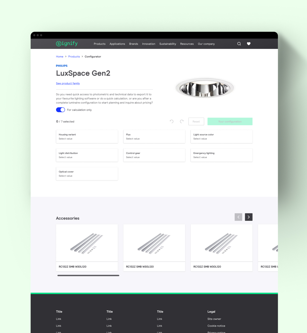 Signify lighting configurator