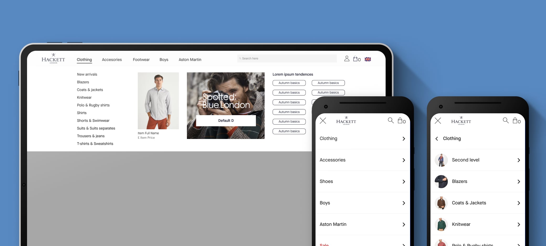 Hackett new navigation