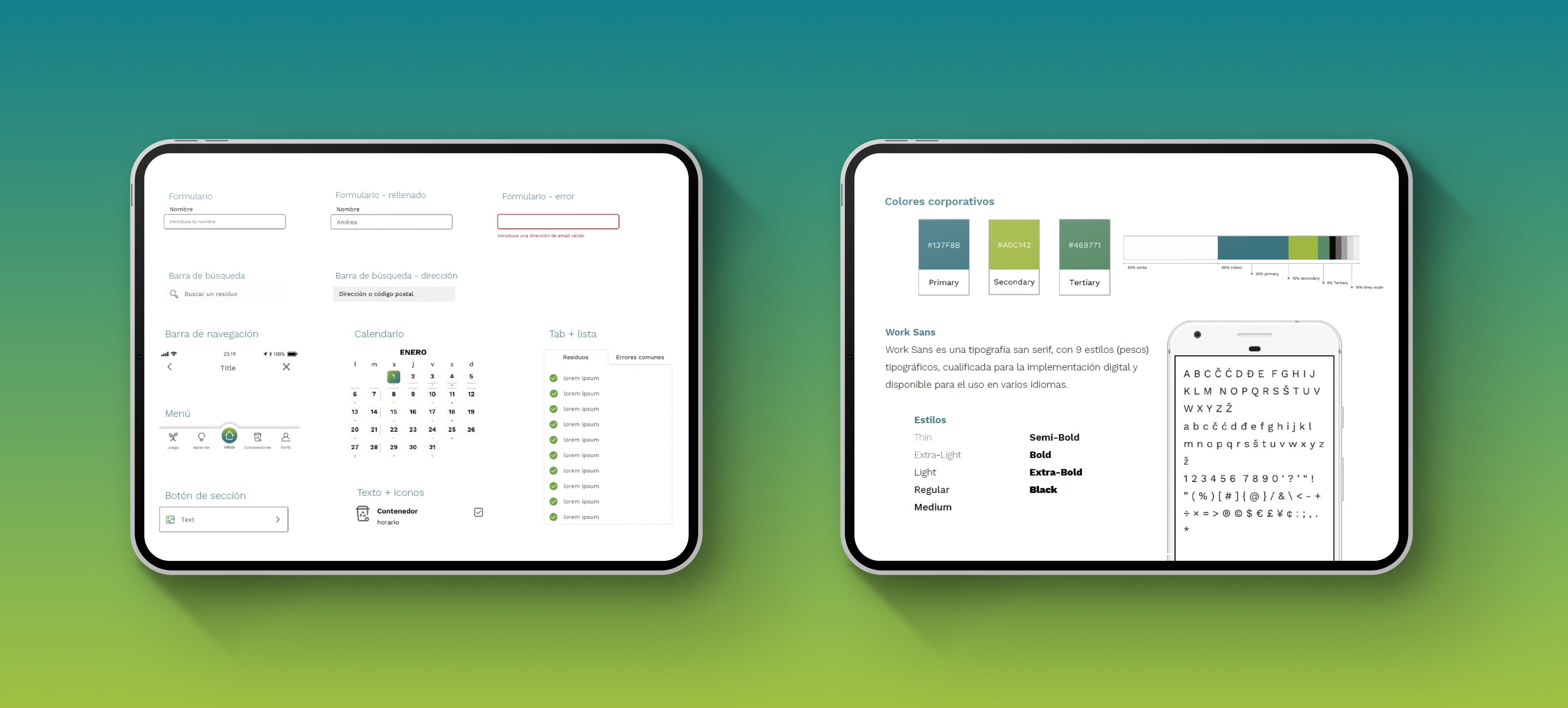 WeTrash design system