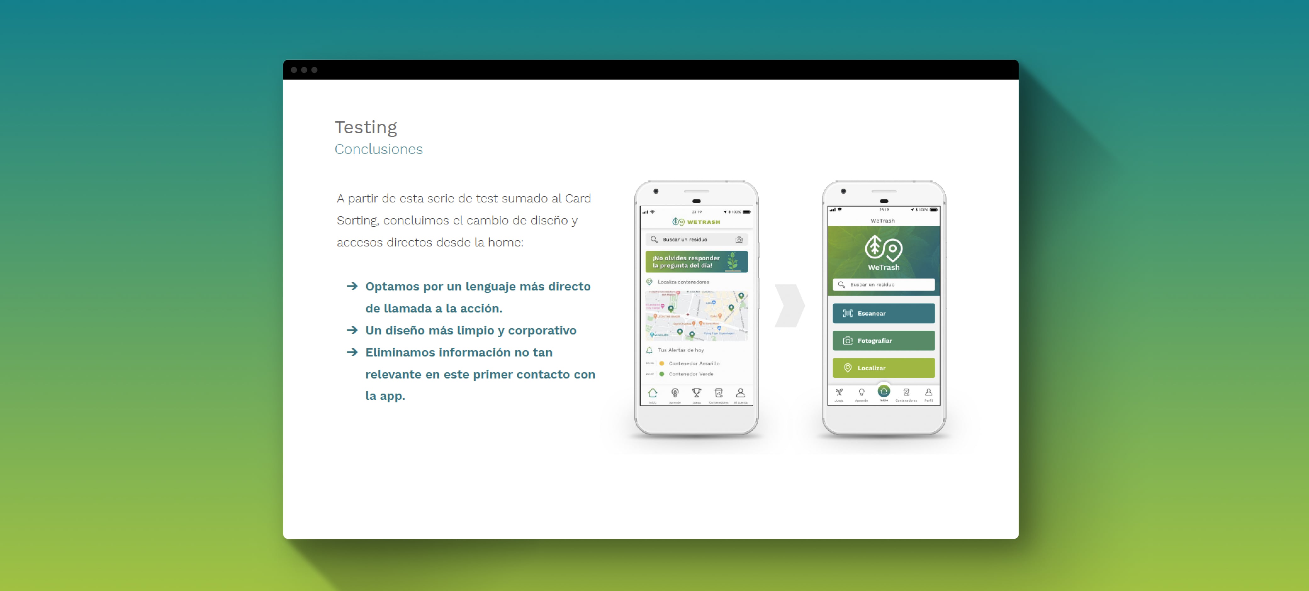 WeTrash testing insights